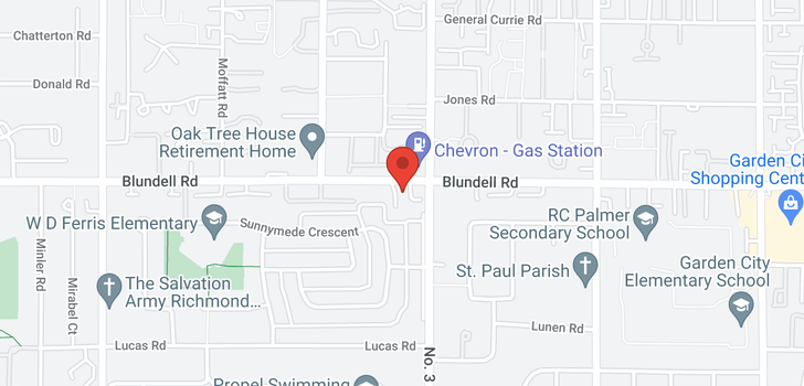 map of 12 7760 BLUNDELL ROAD